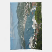 Hafen in St. Thomas Geschirrtuch (Vertikal)