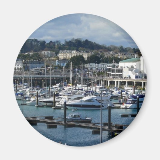 Hafen in Torquay Magnet (Vorne)
