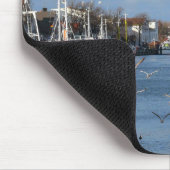 Hafen in Warnemuende (Deutschland) Mousepad (Ecke)