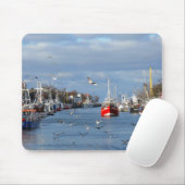 Hafen in Warnemuende (Deutschland) Mousepad (Mit Mouse)
