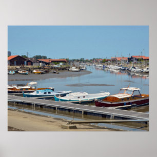 Hafen La Teste de Buch in Frankreich Postcard Rect Poster