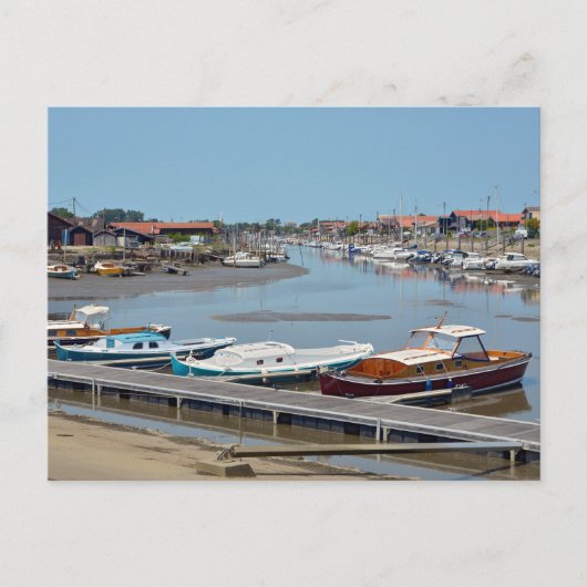 Hafen La Teste de Buch in Frankreich Postkarte (Vorderseite)
