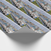 Hafen Le Tréport in Frankreich Geschenkpapier (Ecke)
