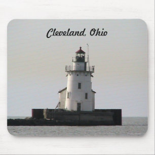 Hafen-Leuchtturm Clevelands Ohio Mousepad