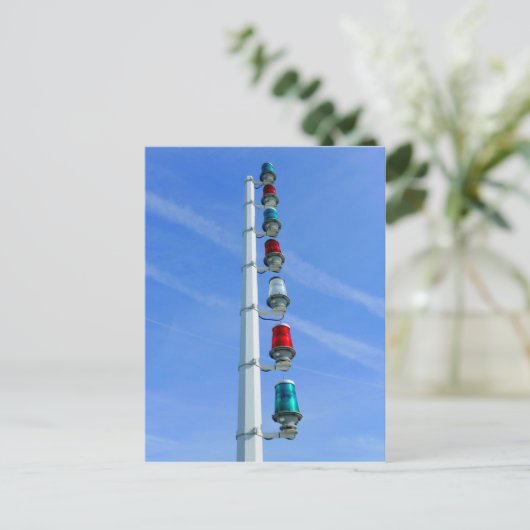 Hafen Lights, Cardiff Bay Hafen Postkarte (Stehend Vorderseite)