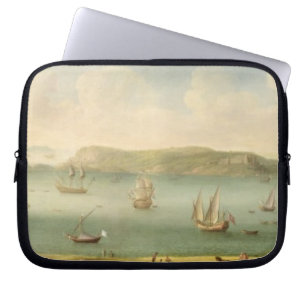Hafen Mahon, Minorca, 1730's (Öl auf Leinwand) Laptopschutzhülle