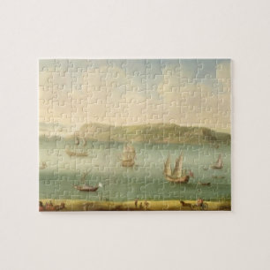 Hafen Mahon, Minorca, 1730's (Öl auf Leinwand) Puzzle