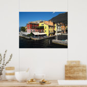 Hafen Malcesine am Gardasee in Italien Poster (Küche)
