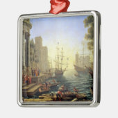 Hafen mit der Einschiffung von St. Ursula Ornament Aus Metall (Links)