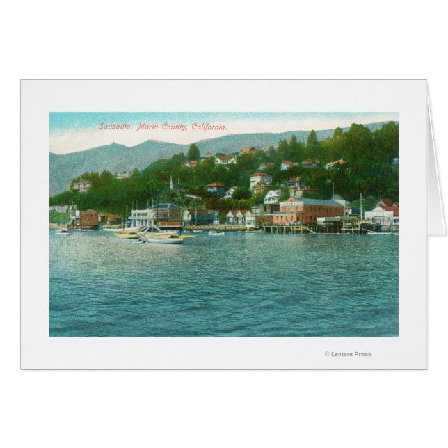 Hafen mit Yachten und Segelbooten (Vorderseite (Horizontal))