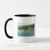 Hafen mit Yachten und Segelbooten Tasse (Links)