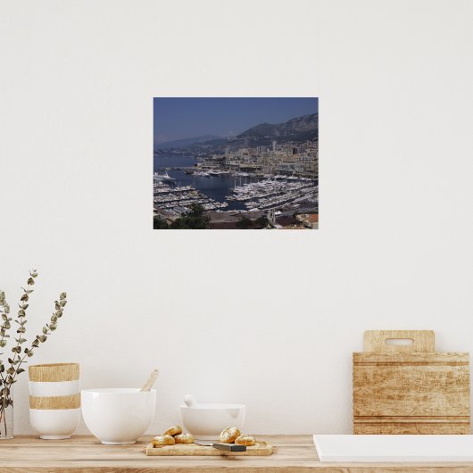 Hafen, Monte Carlo, Côte d'Azur, Cote d'3 Poster (Küche)
