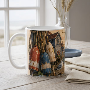 Hafen Morgenclub Küstenleuchtturm Kaffeetasse