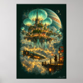 Hafen oberhalb des Sturms Poster (Vorne)