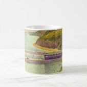 Hafen Port-en-Bessin Hochtide von Georges Seurat Kaffeetasse (Mittel)