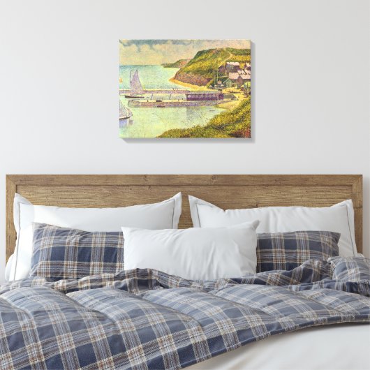 Hafen Port-en-Bessin Hochtide von Georges Seurat Leinwanddruck (Insitu (Schlafzimmer))