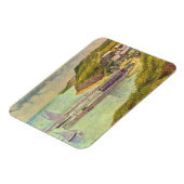 Hafen Port-en-Bessin Hochtide von Georges Seurat Magnet (Linke Seite)