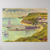 Hafen Port-en-Bessin Hochtide von Georges Seurat Poster (Vorne)