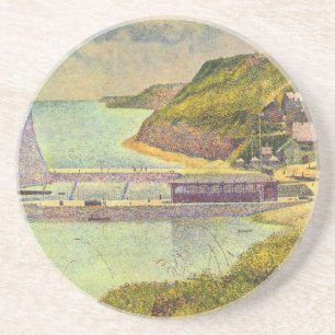 Hafen Port-en-Bessin Hochwasser von Georges Seurat Untersetzer