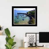 Hafen Portskatho, Cornwall Poster (Heimbüro)