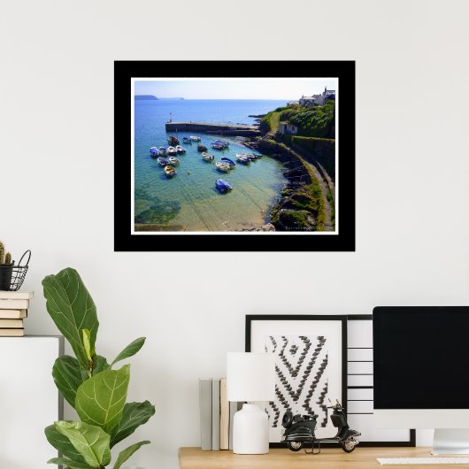Hafen Portskatho, Cornwall Poster (Heimbüro)