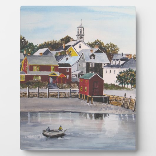 Hafen Portsmouth, New Hampshire Fotoplatte (Vorderseite)