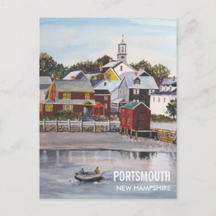 Hafen Portsmouth, New Hampshire Postkarte
