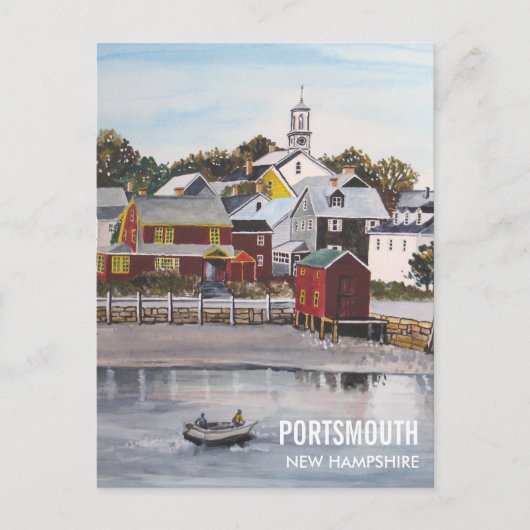 Hafen Portsmouth, New Hampshire Postkarte (Vorderseite)