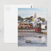 Hafen Portsmouth, New Hampshire Postkarte (Vorne/Hinten)