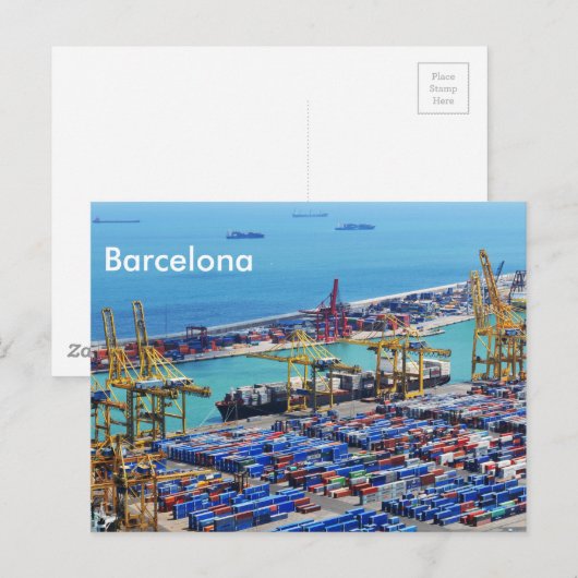 Hafen Postkarte (Vorne/Hinten)