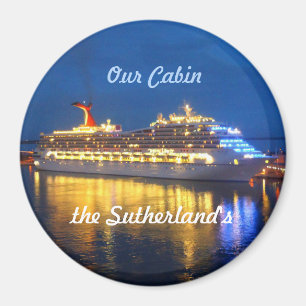 Hafen-Reflexionen personalisiert Magnet