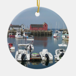 Hafen Rockport Keramik Ornament