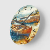 Hafen Runde Wanduhr (Winkel)