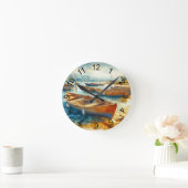 Hafen Runde Wanduhr (Zuhause)