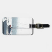 Hafen-Segelboot-Boote, die Jachthafen segeln Gepäckanhänger (Vorderseite horizontal)