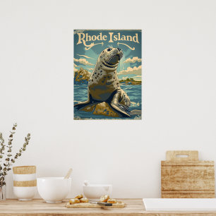 Hafen Siegel Rhode Island Poster