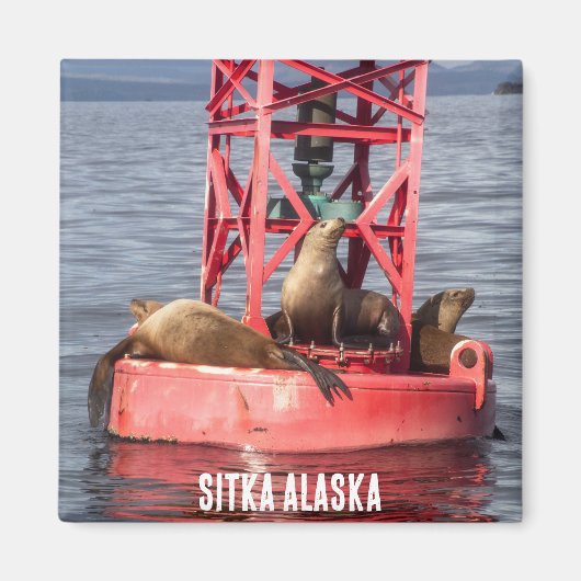 Hafen-Siegel - Sitka Alaska Magnet (Vorne)