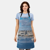 Hafen Sliema mit modernen Gebäude und Booten Schürze (Getragen)