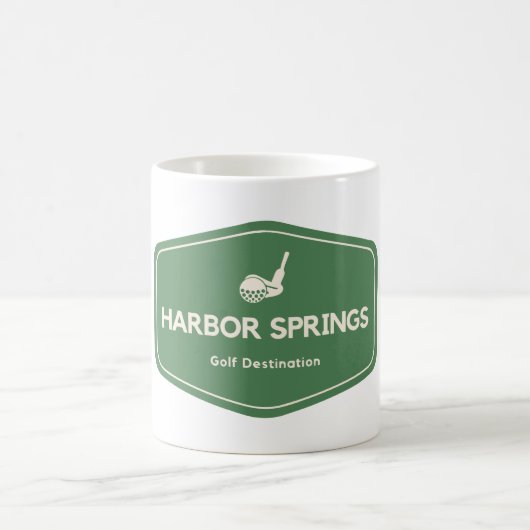 Hafen Springs Golf Ziel Michigan Kaffeetasse (Mittel)