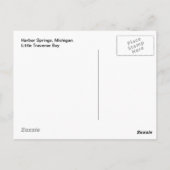 Hafen Springs, Michigan Postkarte (Rückseite)