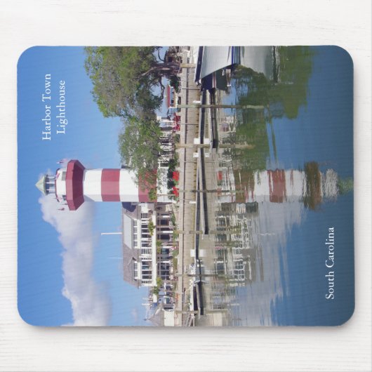 Hafen Stadt Leuchtturm Mousepad (Vorne)