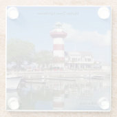 Hafen Stadt Leuchtturm Untersetzer (Rückseite)