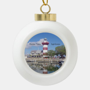 Hafen Stadt Leuchtturmball-Ornament Keramik Kugel-Ornament