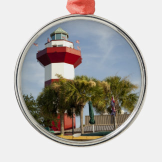 Hafen-Stadthilton head Weihnachtsverzierung Silbernes Ornament
