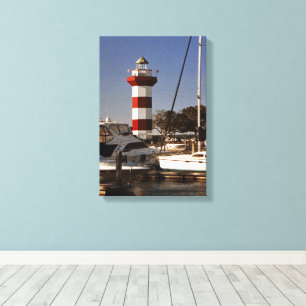 Hafen Stadtlighthouse Leinwanddruck