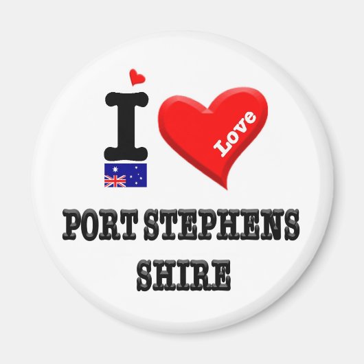 HAFEN STEPHENS GRAFSCHAFT - i-Liebe Magnet (Vorne)