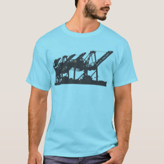 Hafen streckt Türkis-T - Shirt