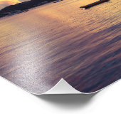 Hafen Sunset in Grand Case, St. Martin Fotodruck (Ecke)