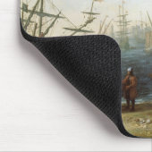 Hafen-Szene Mousepad (Ecke)