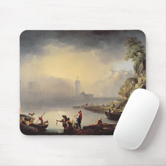 Hafen-Szene Mousepad (Mit Mouse)